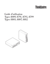 Lenovo ThinkCentre 8795 Guide D'utilisation