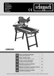 Scheppach HSM3500 Traduction Des Instructions D'origine