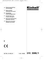 EINHELL NEW GENERATION STE 2500/1 Mode D'emploi