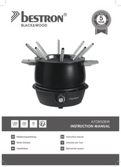 Bestron BLACK&WOOD AFD850BW Mode D'emploi