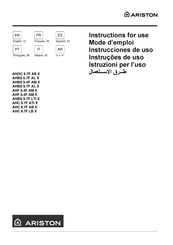 Ariston AHC 9.7F LB X Mode D'emploi