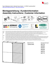 Rauch ME904 Instructions De Montage