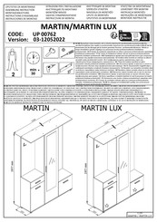 Dedeman MARTIN UP 00762 Instructions D'assemblage