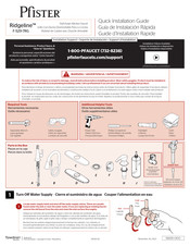 Pfister Ridgeline F-529-7RG Guide D'installation Rapide