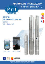 PYD Electrobombas ST Serie Instructions D'utilisation Et Maintenance