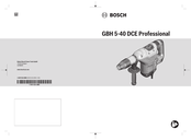 Bosch GBH 5-40 DCE Professional Mode D'emploi