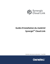 Genetec Synergis Cloud Link Guide D'installation