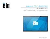 Elo Touch Solutions 3 Slate Serie Manuel De L'utilisateur