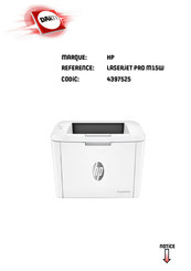 HP LaserJet Pro M17 Guide De L'utilisateur