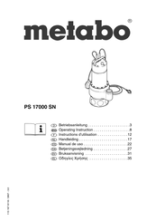 Metabo PS 17000 SN Instructions D'utilisation