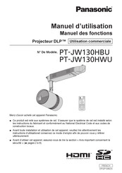 Panasonic PT-JW130 Serie Manuel D'utilisation