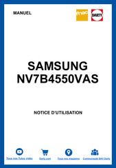 Samsung NV7B4550VAS Manuel D'installation Et D'utilisation