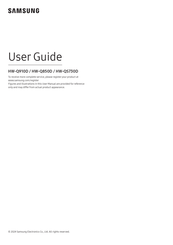 Samsung HW-Q910D Guide De L'utilisateur