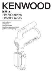 Kenwood kMix HM800 Serie Instructions