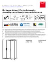 Rauch Carlsson 24092.4490 Instructions De Montage