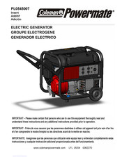 Coleman Powermate PL0545007 Mode D'emploi