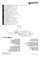 Westfalia Automotive 317 131 600 001 Notice De Montage Et D'utilisation