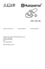 Husqvarna HG 125 VS Notice Originale