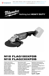 Milwaukee M18 FLAG230XPDB-121C Notice Originale