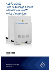 Rohde & Schwarz CMQ500 Notice D'instructions