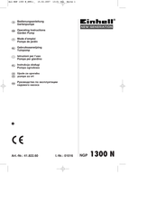 EINHELL 41.822.60 Mode D'emploi