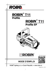 Robe Robin T11 Profile Mode D'emploi