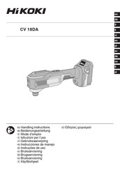 HIKOKI CV 18DA Mode D'emploi