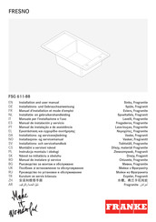 Franke FRESNO FSG 611-88 Manuel D'installation Et Mode D'emploi