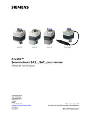 Siemens ACVATIX SAS31.00 Manuel Technique