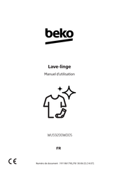 Beko WUS9200WDOS Manuel D'utilisation