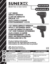 Sunex HD SX4345 Informations De Sécurité Liées Au Produit