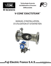 Fuji Electric McCrometer V-CONE EXACTSTEAM Manuel D'installation, D'utilisation Et D'entretien