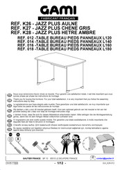 Gami JAZZ PLUS K27 012 Assemblage Et Montage