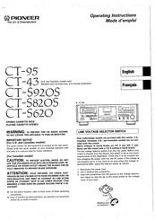 Pioneer CT-43 Mode D'emploi