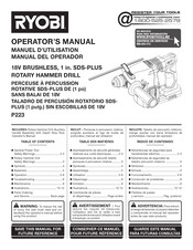 Ryobi P223 Manuel D'utilisation