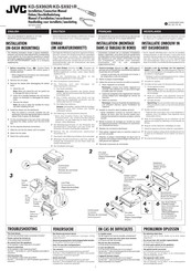 JVC KD-SX921R Manuel D'installation/Raccordement