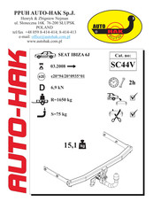 AUTO-HAK SC44V Instructions De Montage