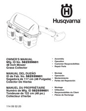 Husqvarna 582559601 Manuel Du Propriétaire