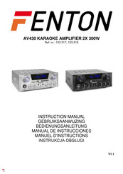 Fenton AV430 Manuel D'instructions