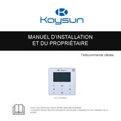 Kaysun KCT-03 SRPS A Manuel D'installation Et Du Propriétaire