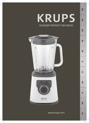 Krups BLENDER PERFECT MIX KB403 Mode D'emploi