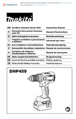 Makita DHP459RTJ Manuel D'instructions