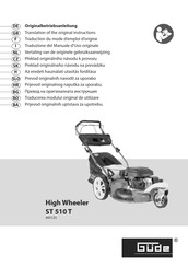 Güde High Wheeler ST 510 T Traduction Du Mode D'emploi D'origine