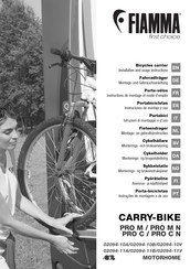 Fiamma CARRY-BIKE PRO M N Instructions De Montage Et Mode D'emploi