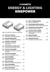 Dometic SinePower MSI 1812T Instructions De Montage Et De Service