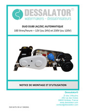 DESSALATOR DUO D100 Notice De Montage Et D'utilisation