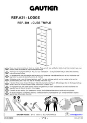 Gautier LODGE 304 Instructions De Montage