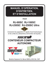 Marathon RAMJET RJ-250SC Manuel D'opération Et D'entretien