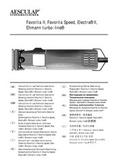 Aesculap EHMANN turbo-line Mode D'emploi/Description Technique