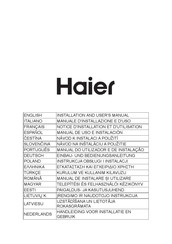 Haier HADG9CBS4BWIFI Notice D'installation Et D'utilisation